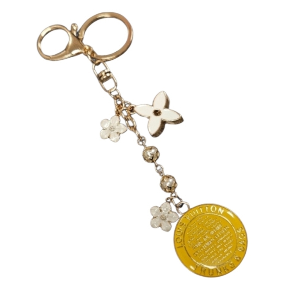 NEW Louis Vuitton Yellow Trunk Charm Reimagined Keychain/Bag Charm - Handmade